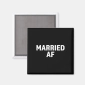 Bruid en bruidegom getrouwd op huwelijksreis magneet (Voorkant / Achterkant)