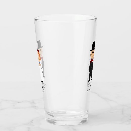 Bruid en Bruidegom Glas (Rechts)