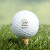 Bruid en Bruidegom Golfbal Trouwontwerp Golfballen (Insitu Shirt)