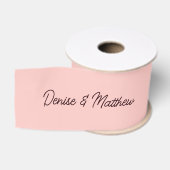 Bruid en bruidegom Gossamer Pink Grosgrain Lint (Spoel)
