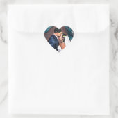 Bruid en Bruidegom Huwelijk Kus Hart Sticker (Tas)