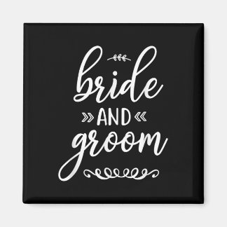 Bruid en bruidegom huwelijk verloofd magneet