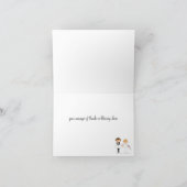 Bruid- en Bruidegom Huwelijkskaarten Bedankkaart (Binnen)