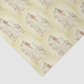 Bruid en Bruidegom Huwelijksontwerp Decoupage Anti Tissuepapier (Detail)