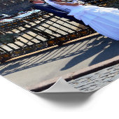 Bruid en bruidegom in de kerk van St. Petersburg,  Poster (Hoek)