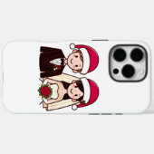 Bruid en bruidegom in de kerstsfeer Case-Mate iPhone case (Achterkant (horizontaal))