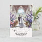 Bruid en bruidegom in Kapel Kaart (Staand voorkant)