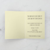 Bruid en bruidegom in Retro auto bruiloft uitnodig (Binnen)