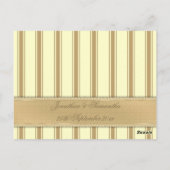 Bruid en bruidegom (ivoor) Trouwtafelnummer Briefkaart (Achterkant)