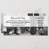 Bruid en Bruidegom Jack en Jill Feest Ticket (Voorkant / Achterkant)