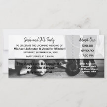 Bruid en Bruidegom Jack en Jill Feest Ticket