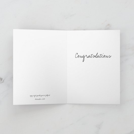 Bruid en Bruidegom Kaart (Binnen)