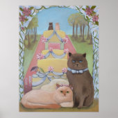 Bruid en bruidegom Kat Paar Poster (Voorkant)