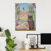 Bruid en bruidegom Kat Paar Poster (Thuiskantoor)