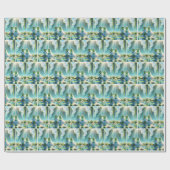 Bruid en bruidegom kikkers op Lily Pad Cadeaupapier (Vlak)