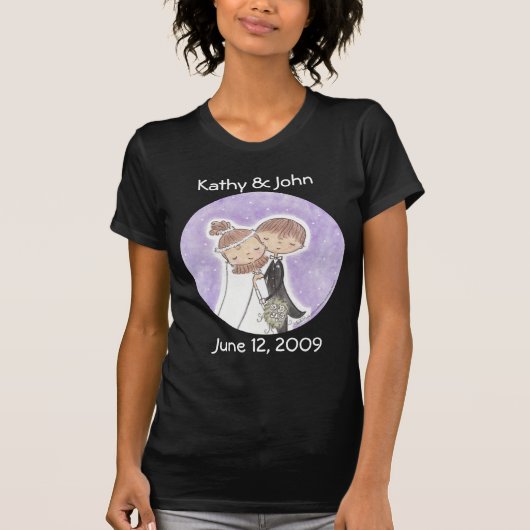 Bruid en bruidegom Kinder T-shirt (Voorkant)