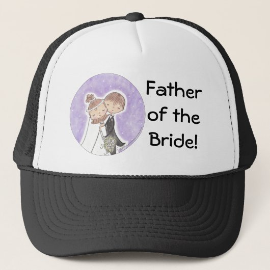 Bruid en bruidegom Kinder Trucker Pet (Voorkant)