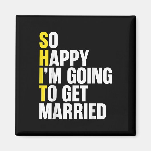 Bruid en bruidegom koppels Grappig Verloving bruil Magneet (Voorkant)