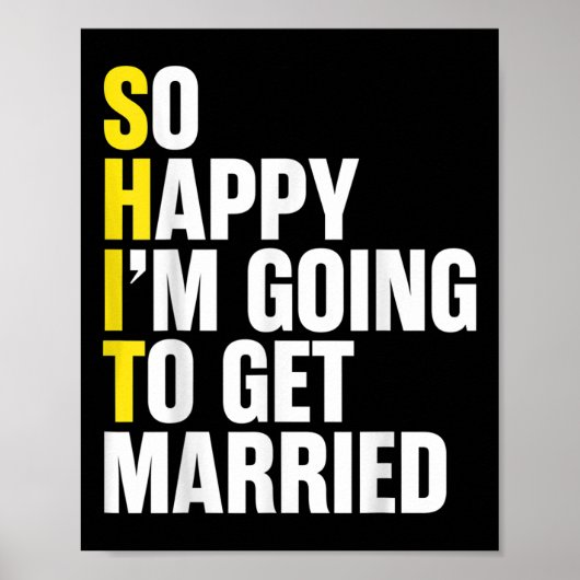 Bruid en bruidegom koppels Grappig Verloving bruil Poster (Voorkant)