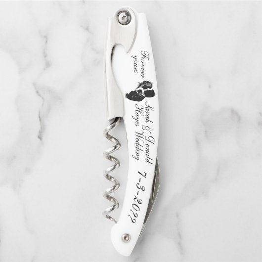 Bruid en bruidegom kurkentrekker (Voorkant)