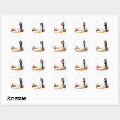 Bruid en Bruidegom Kussen Sticker (Vel)