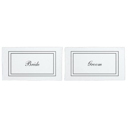 Bruid en bruidegom Kussenslopen (Voorkant-Set)