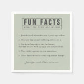 Bruid en bruidegom Leuke Feiten Eucalyptus Groenbo Servet (Voorkant)