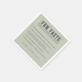 Bruid en bruidegom Leuke Feiten Eucalyptus Groenbo Servet (Hoek)