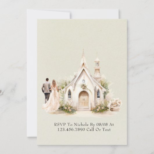 Bruid en bruidegom licht groene bruiloft paren dou kaart (Achterkant)