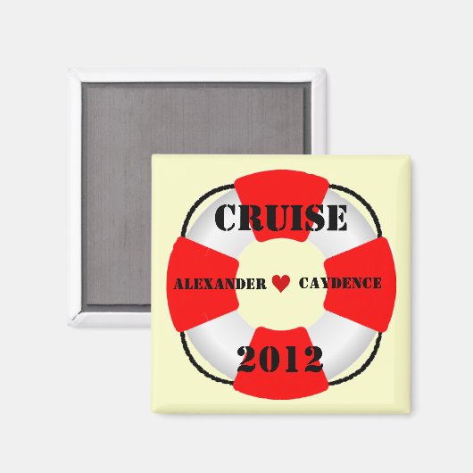 Bruid en bruidegom Life Preserver Magneet (Voorkant / Achterkant)