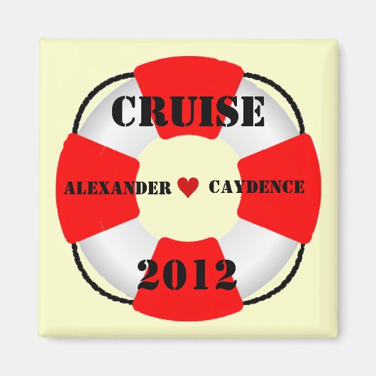 Bruid en bruidegom Life Preserver Magneet (Voorkant)