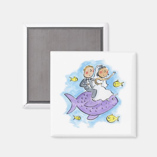 Bruid en Bruidegom Magneet (Voorkant / Achterkant)