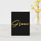 Bruid en bruidegom man en vrouw matching bruiloft kaart (Gele Bloem)