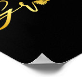 Bruid en bruidegom man en vrouw matching bruiloft poster (Hoek)