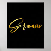 Bruid en bruidegom man en vrouw matching bruiloft poster (Voorkant)