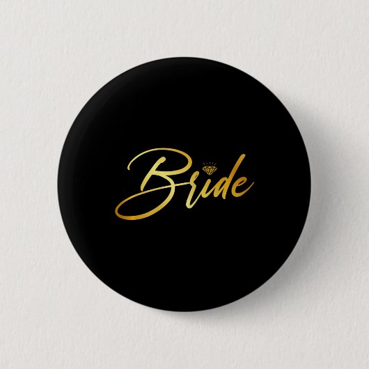 Bruid en bruidegom man en vrouw matching bruiloft ronde button 5,7 cm (Voorkant)