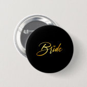 Bruid en bruidegom man en vrouw matching bruiloft ronde button 5,7 cm (Voorkant /achterkant)