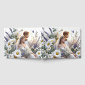 Bruid en bruidegom met madeliefjes, Lavendel Gastenboek (Volledig)
