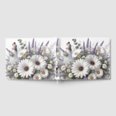 Bruid en bruidegom met madeliefjes, Lavendel Gastenboek (Volledig)