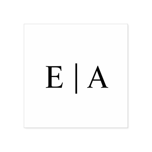 Bruid en bruidegom monogram rubberen stempel (Afrduk)