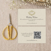 Bruid en bruidegom Monogrammen Crest Bruiloft Webs Informatiekaartje