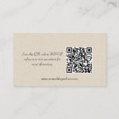 Bruid en bruidegom Monogrammen Crest Bruiloft Webs Informatiekaartje (Achterkant)