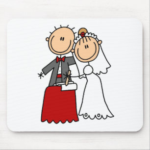 Bruid en Bruidegom Mousepad Muismat