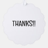 Bruid en bruidegom Namen Bruiloft Favor Ornament Kaart (Achterkant)