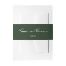 Bruid en bruidegom Namen Classic bruiloft uitnodig Uitnodigingen Wikkel