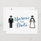 Bruid en Bruidegom: nog geen datum vastleggen Aankondigingskaart (Voorkant / Achterkant)