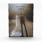 Bruid en bruidegom Nuptails Wedding Photo Block Fotoblokken (Voorkant)