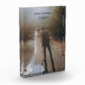 Bruid en bruidegom Nuptails Wedding Photo Block Fotoblokken (Links)