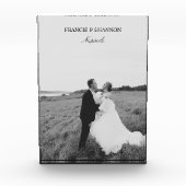 Bruid en bruidegom Nuptails Wedding Photo Block Fotoblokken (Voorkant)