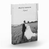 Bruid en bruidegom Nuptails Wedding Photo Block Fotoblokken (Links)
